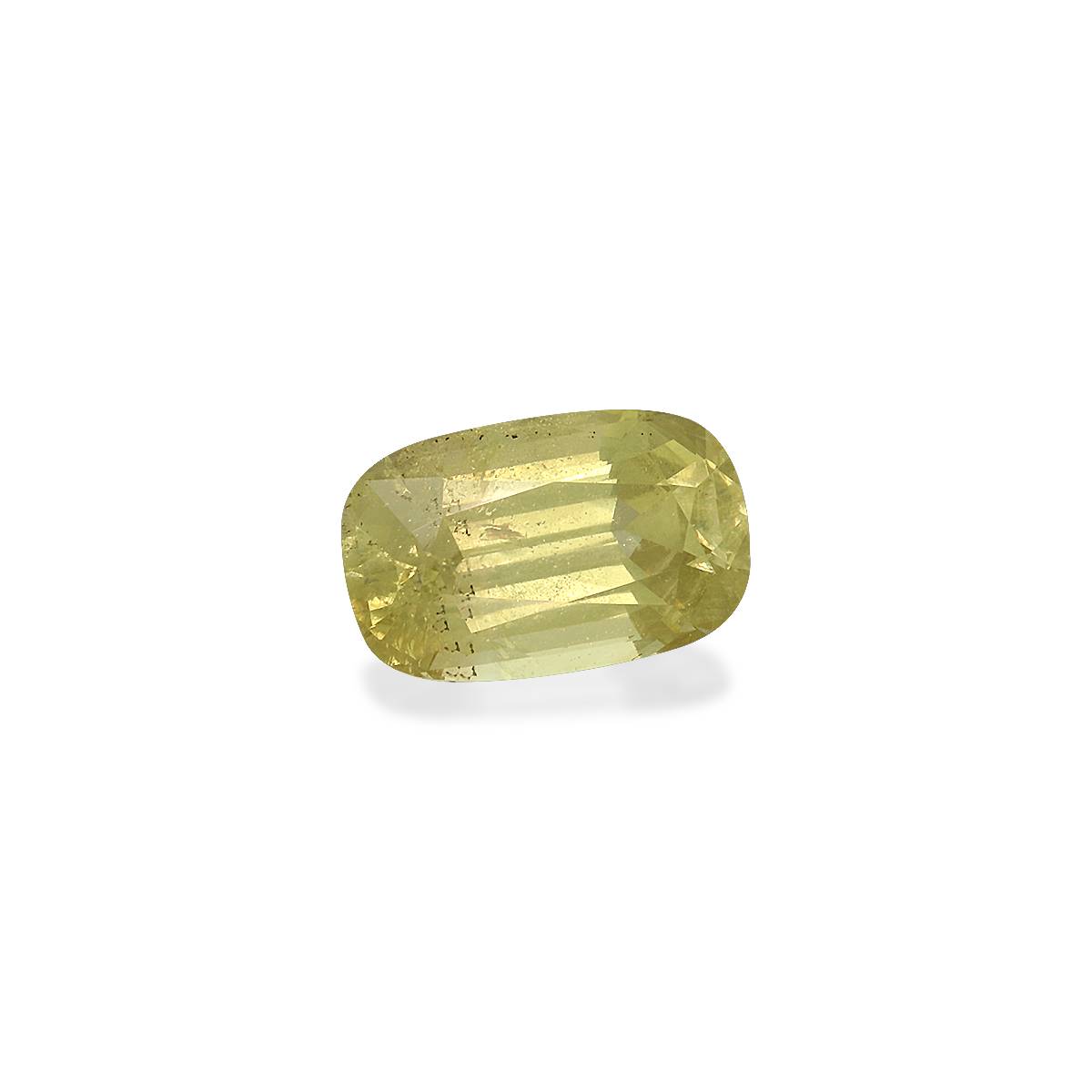 yellow chrysoberyl, 3.43ct cushion cut — view 3