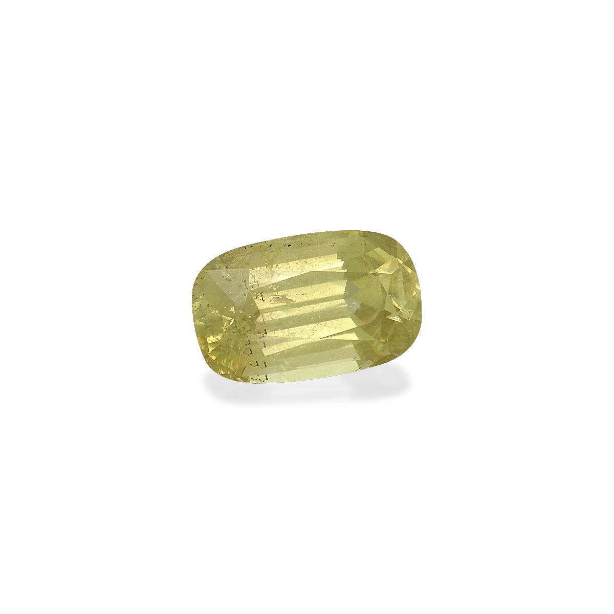 yellow chrysoberyl, 3.43ct cushion cut — view 3