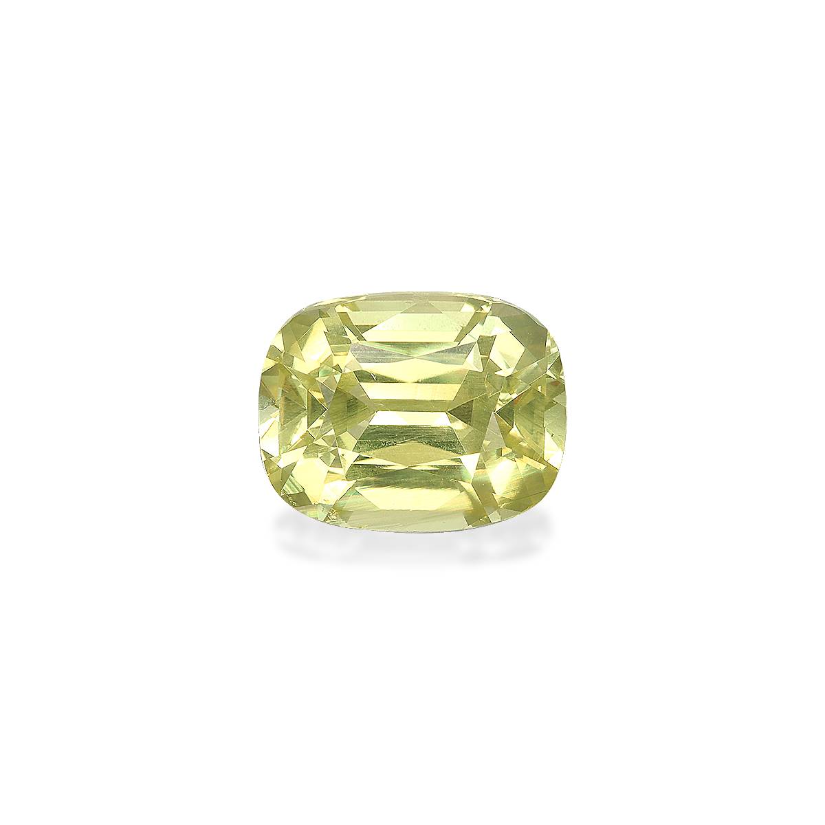 lemon yellow chrysoberyl, 5.26ct cushion cut — main view