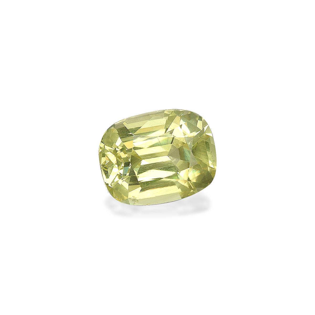 lemon yellow chrysoberyl, 5.26ct cushion cut — view 3