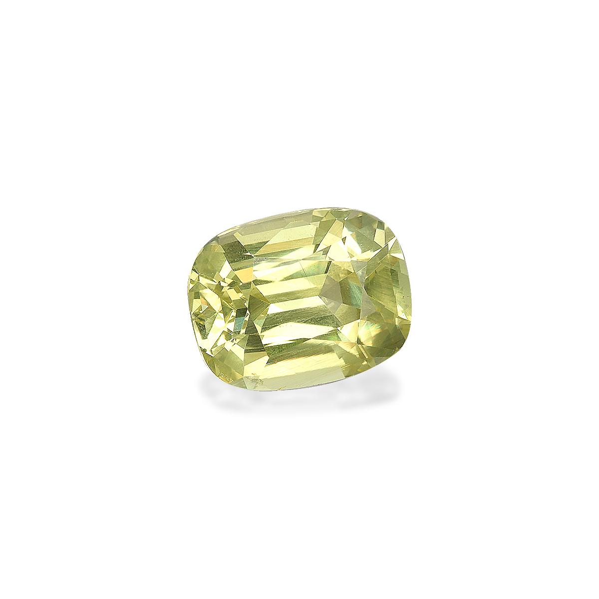 lemon yellow chrysoberyl, 5.26ct cushion cut — view 3