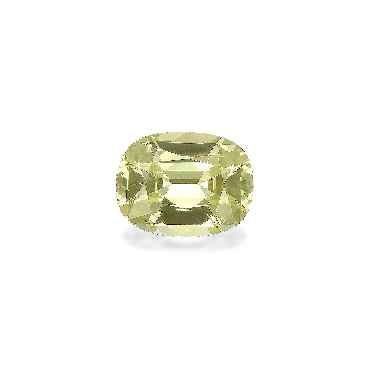 lemon yellow chrysoberyl, 4.71ct cushion cut — main view
