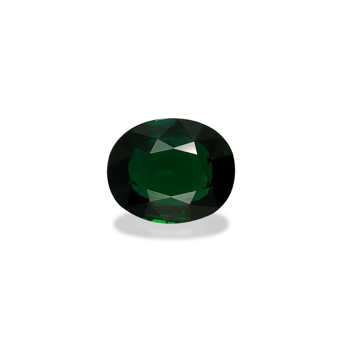 Basil Green Chrome Tourmaline 3.94ct - 11x9mm