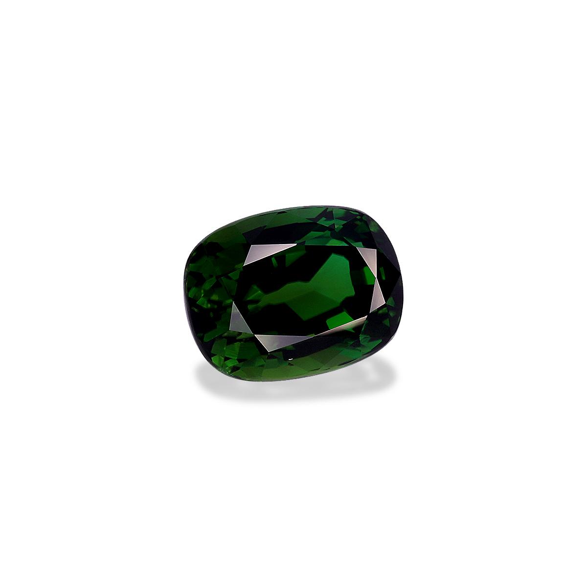 basil green chrome tourmaline, 4.47ct cushion cut — view 3