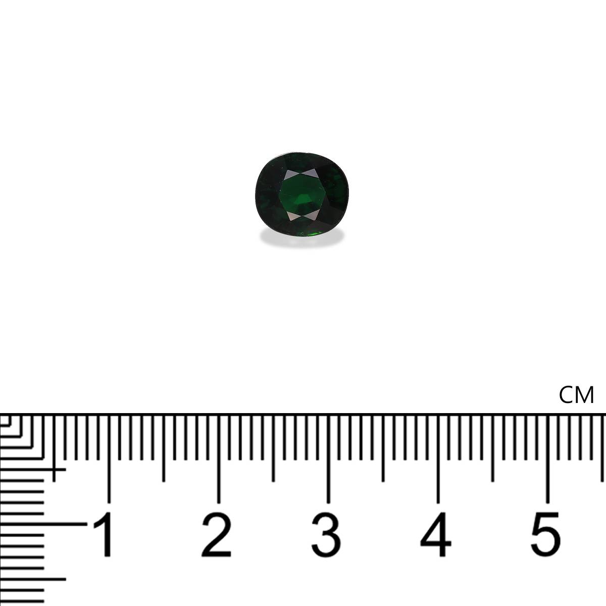 basil green chrome tourmaline, 2.36ct oval cut — view 4