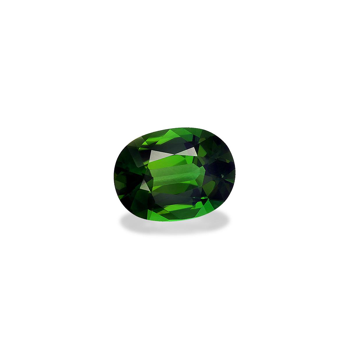 basil green chrome tourmaline, 4.44ct oval cut — view 3