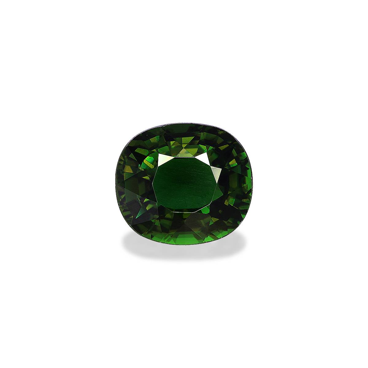 basil green chrome tourmaline, 3.37ct oval cut — main view