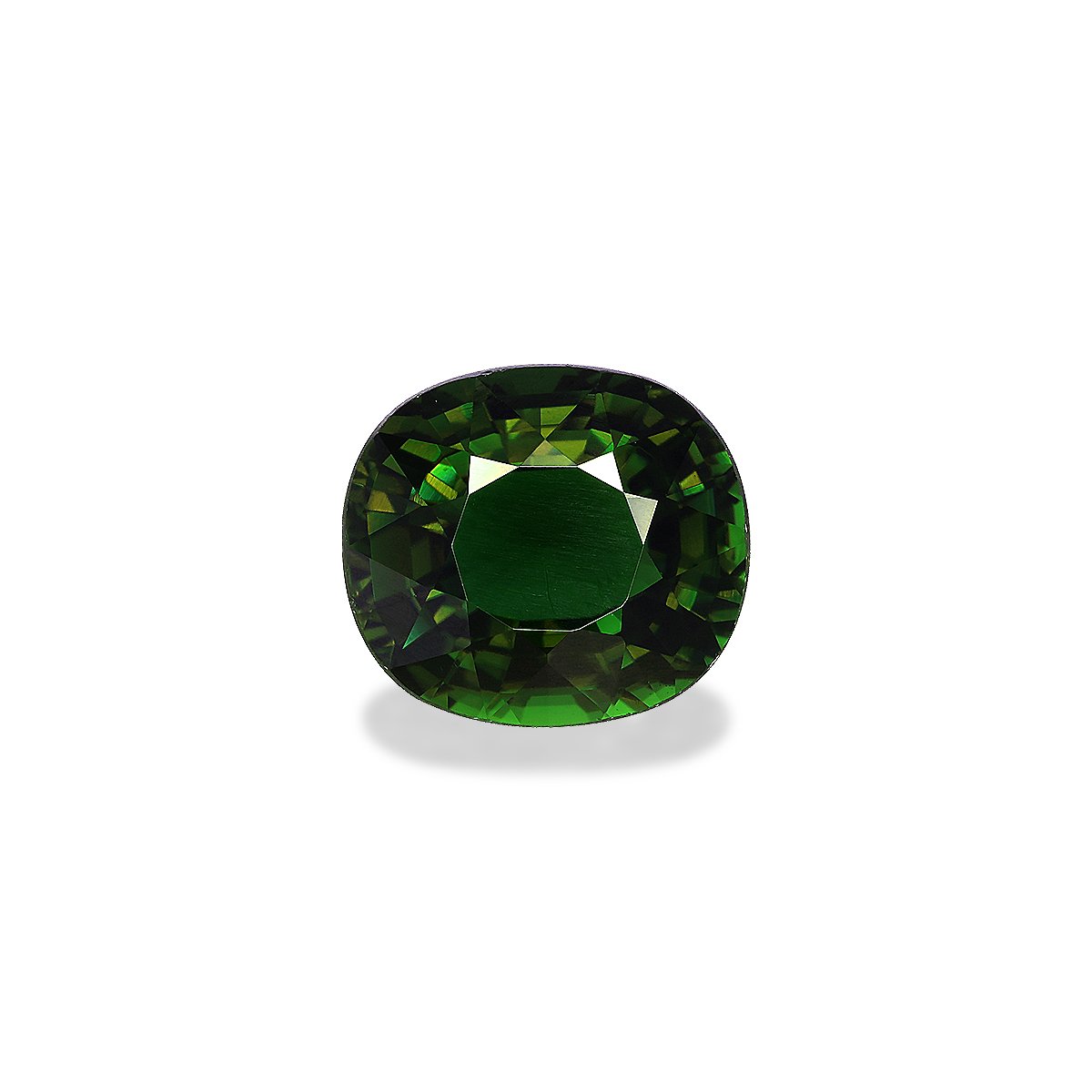 basil green chrome tourmaline, 3.37ct oval cut — main view