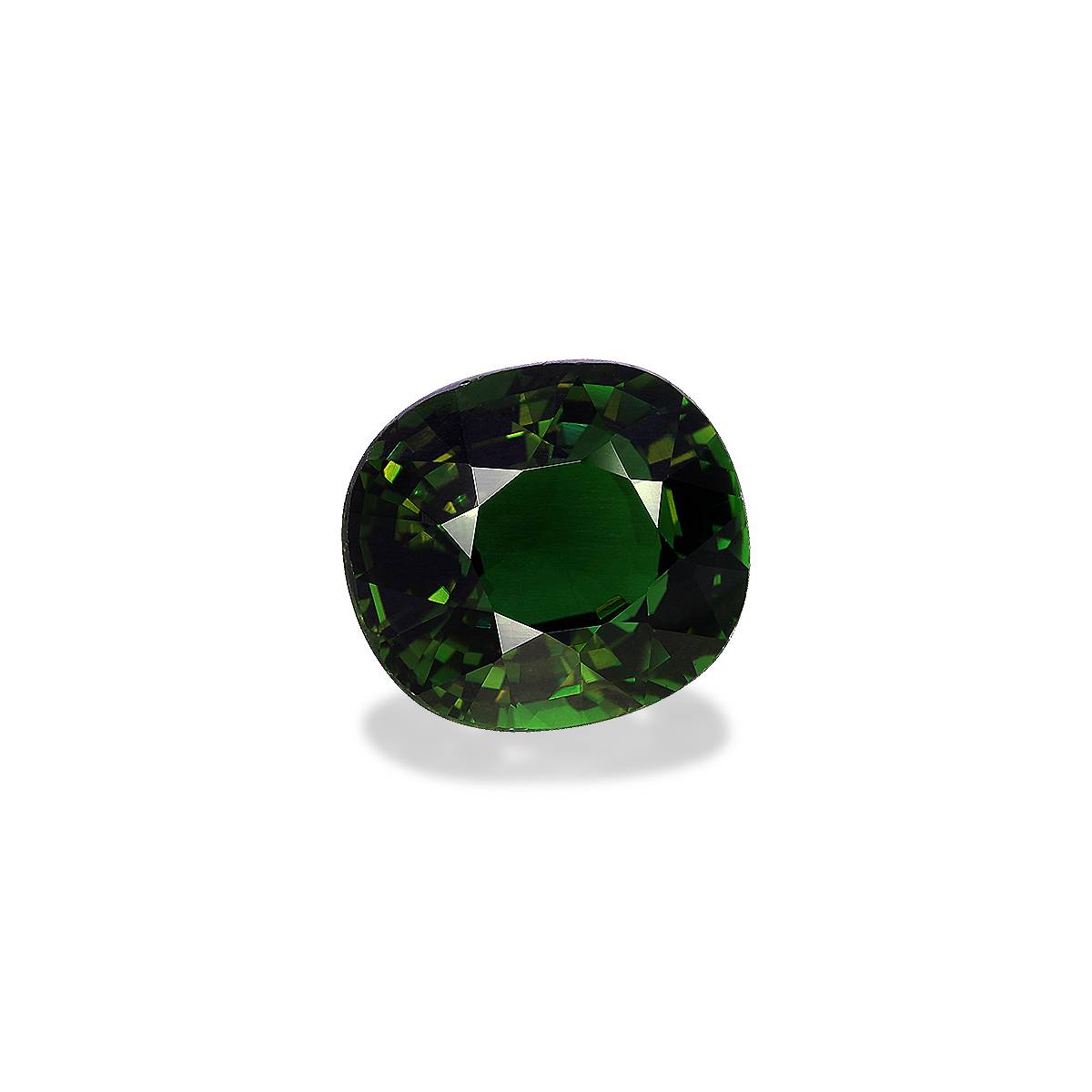 basil green chrome tourmaline, 3.37ct oval cut — view 3