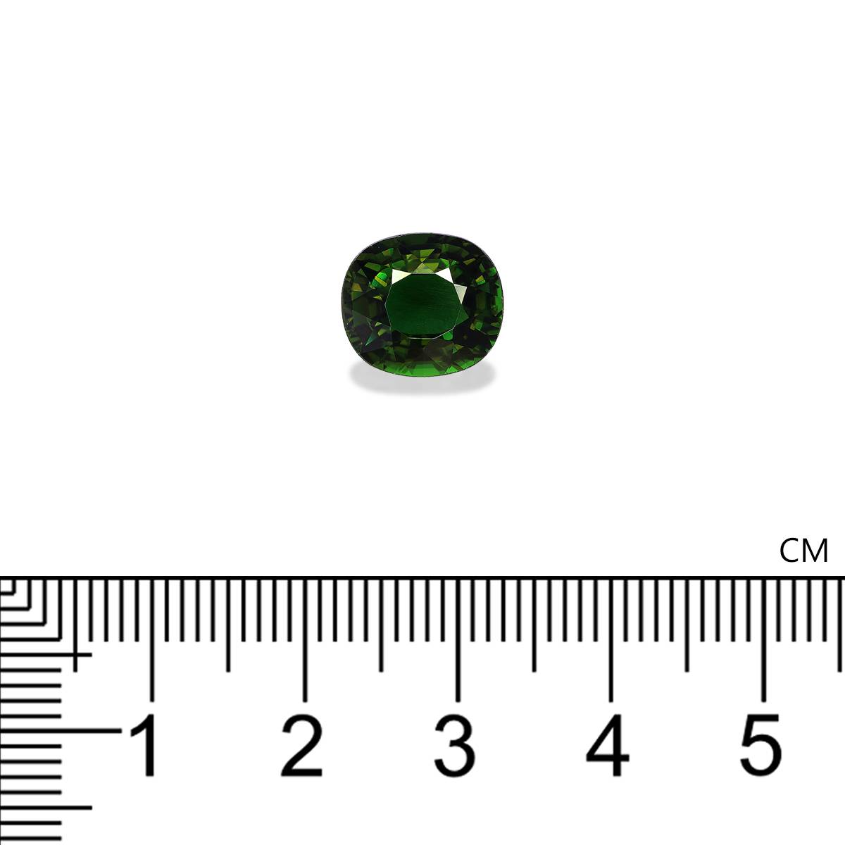basil green chrome tourmaline, 3.37ct oval cut — view 4