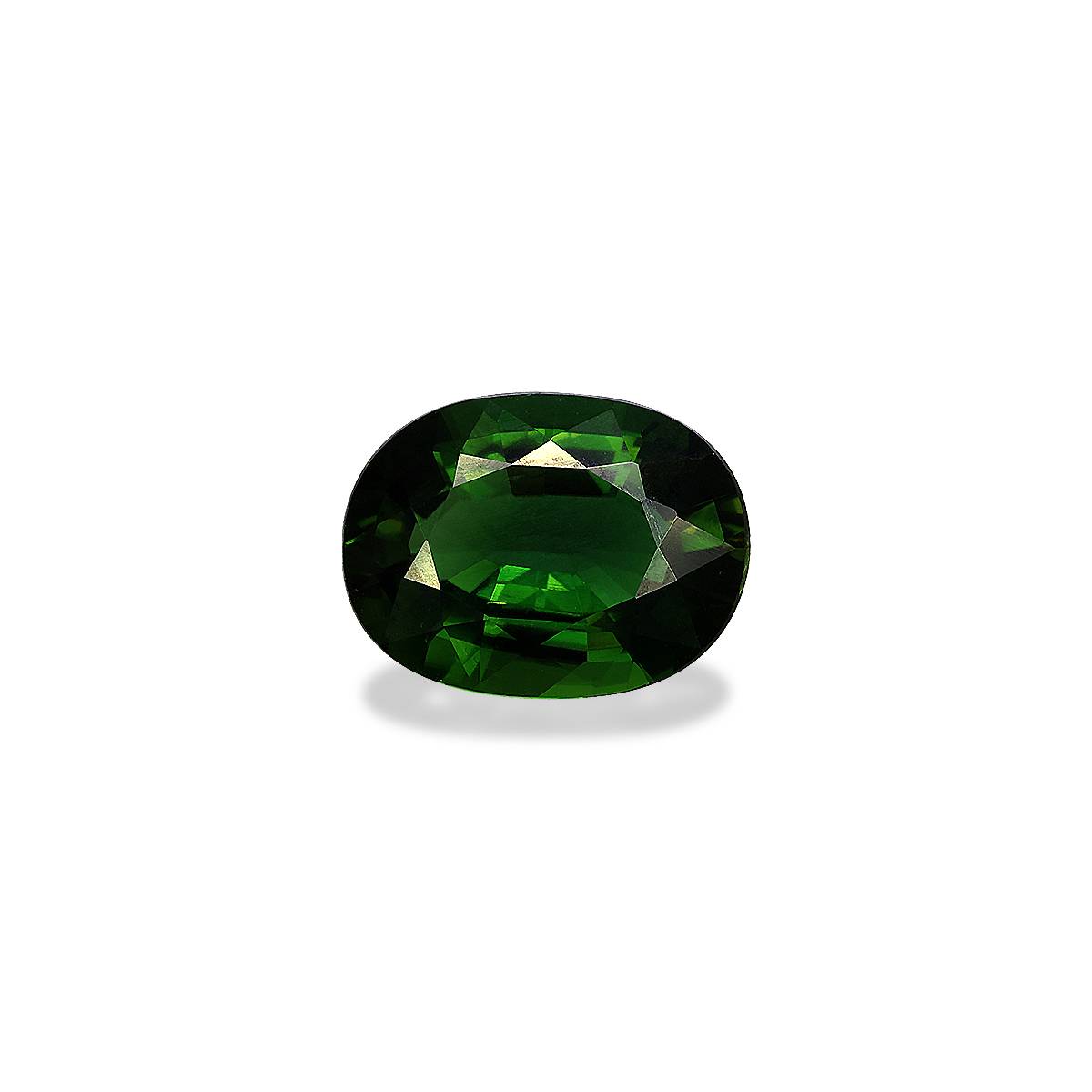 basil green chrome tourmaline, 3.24ct oval cut — main view