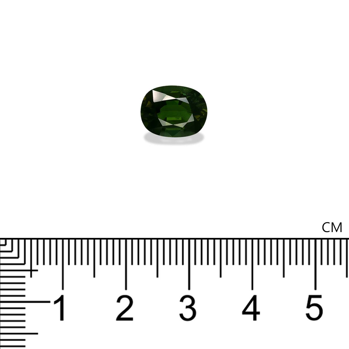 basil green chrome tourmaline, 2.68ct oval cut — view 4