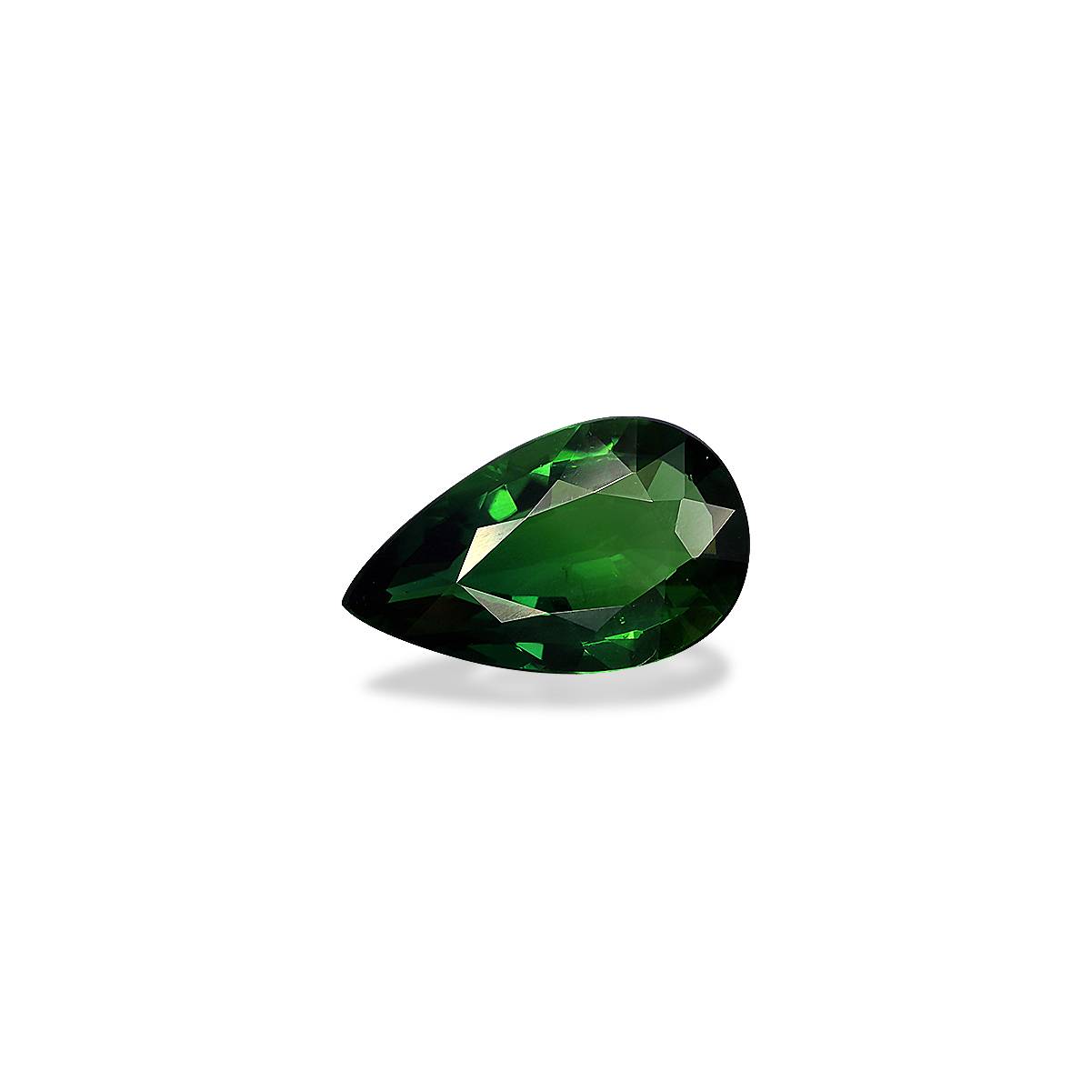 basil green chrome tourmaline, 3.1ct oval cut — view 3