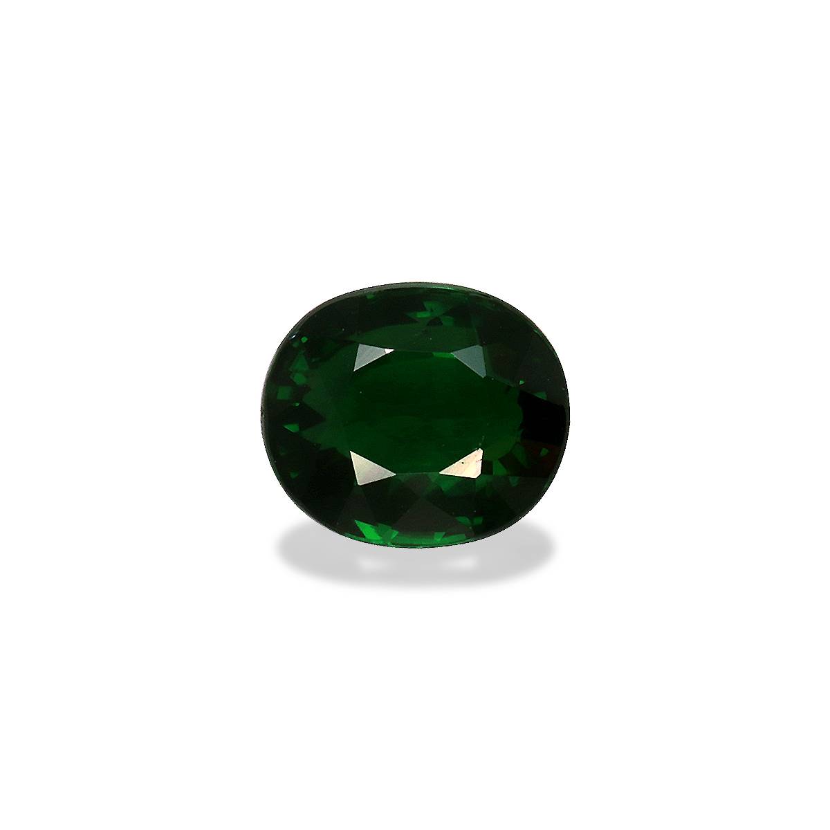 basil green chrome tourmaline, 2.06ct oval cut — main view