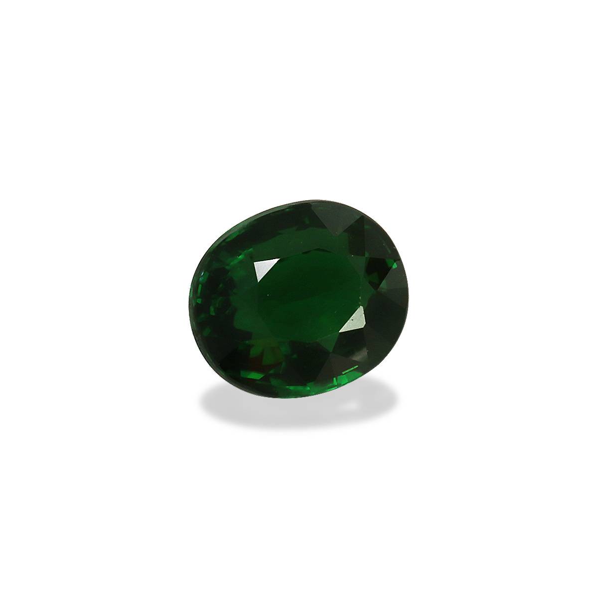 basil green chrome tourmaline, 2.06ct oval cut — view 3