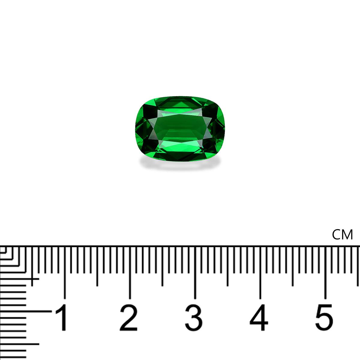 Vivid green chrome tourmaline, 5.06ct cushion cut — view 4