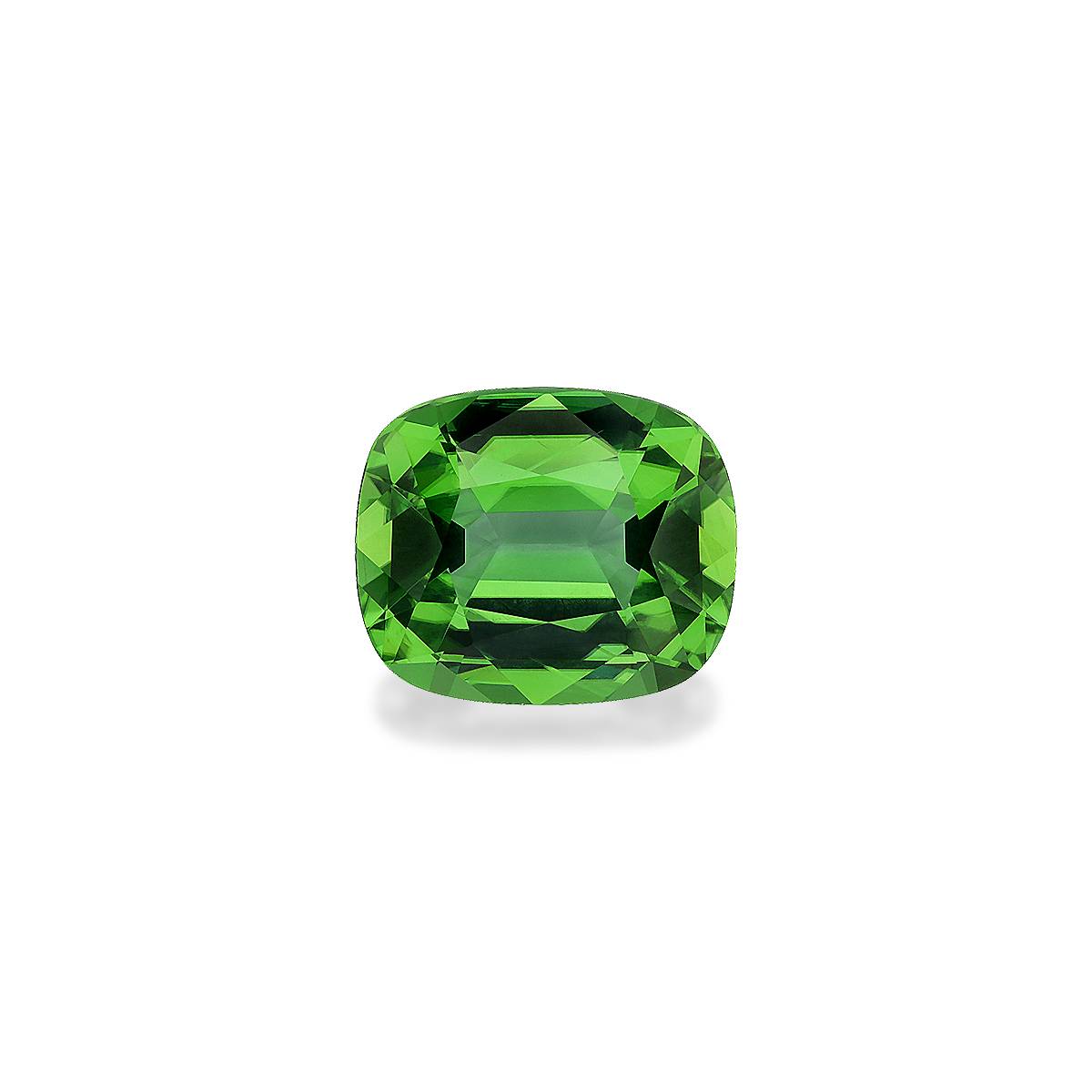 green chrome tourmaline, 3.71ct cushion cut — main view