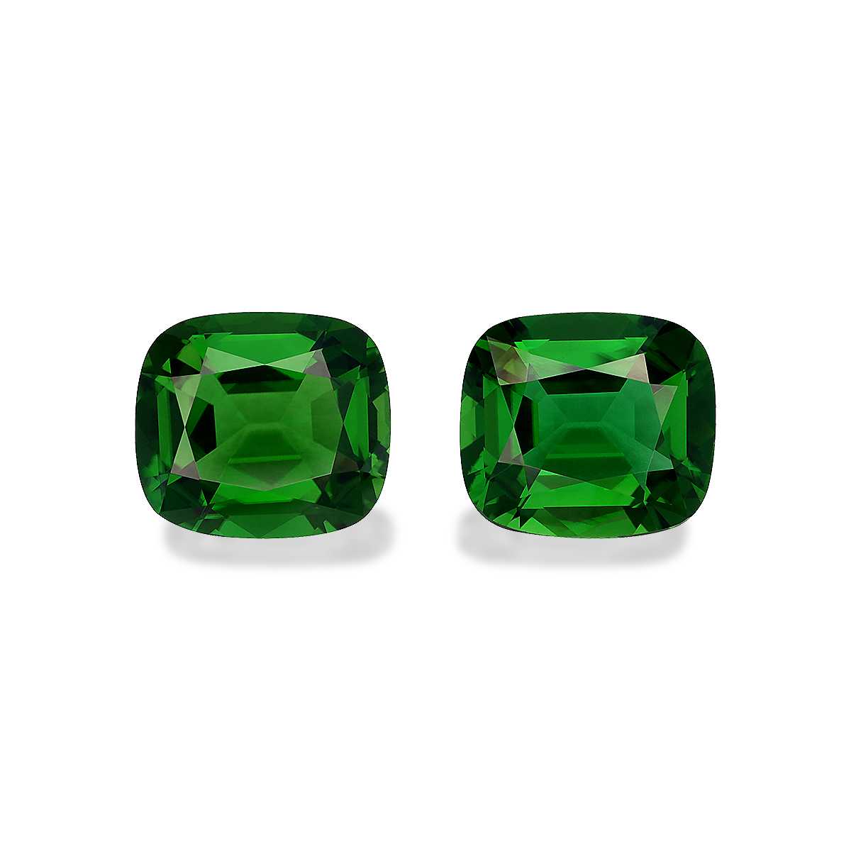 Vivid Green Chrome Tourmaline 12.00ct Pair