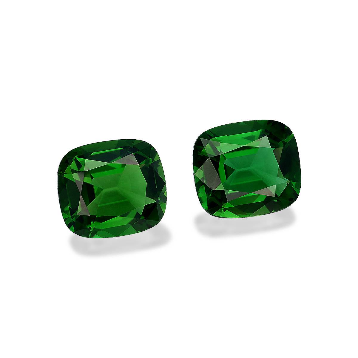 Vivid green chrome tourmaline, 12ct cushion cut — view 3