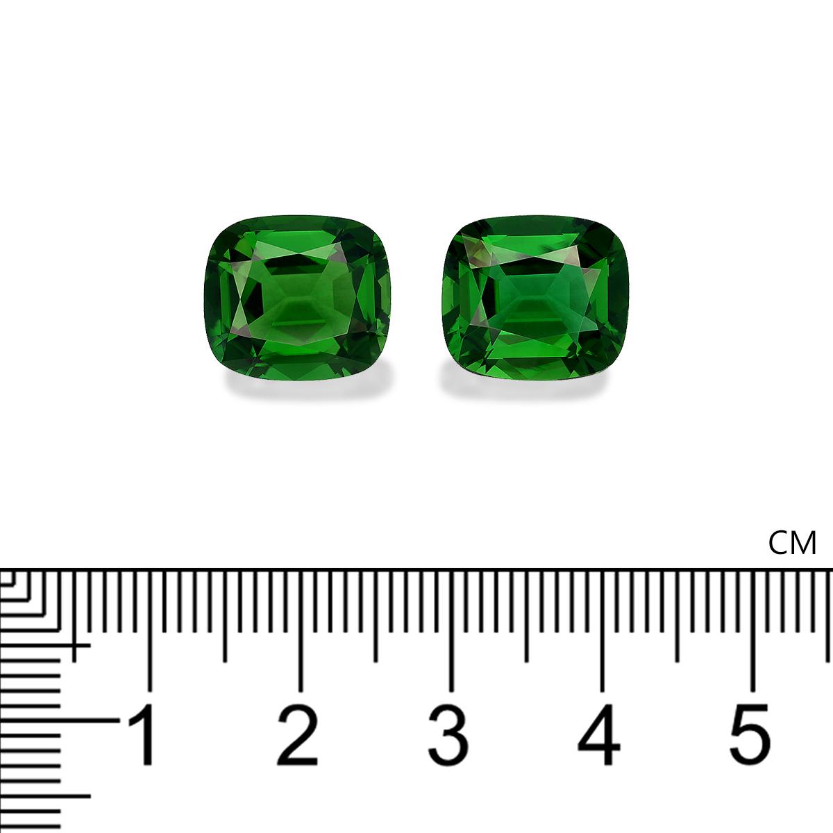 Vivid green chrome tourmaline, 12ct cushion cut — view 4