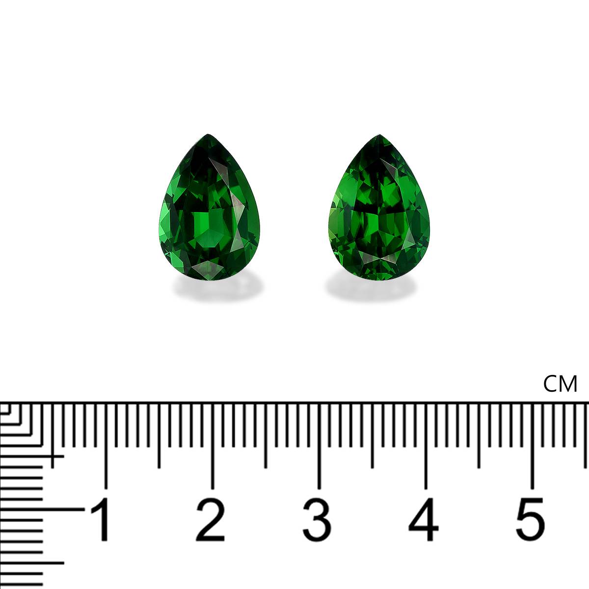 Vivid green chrome tourmaline, 10.29ct pear cut — view 4