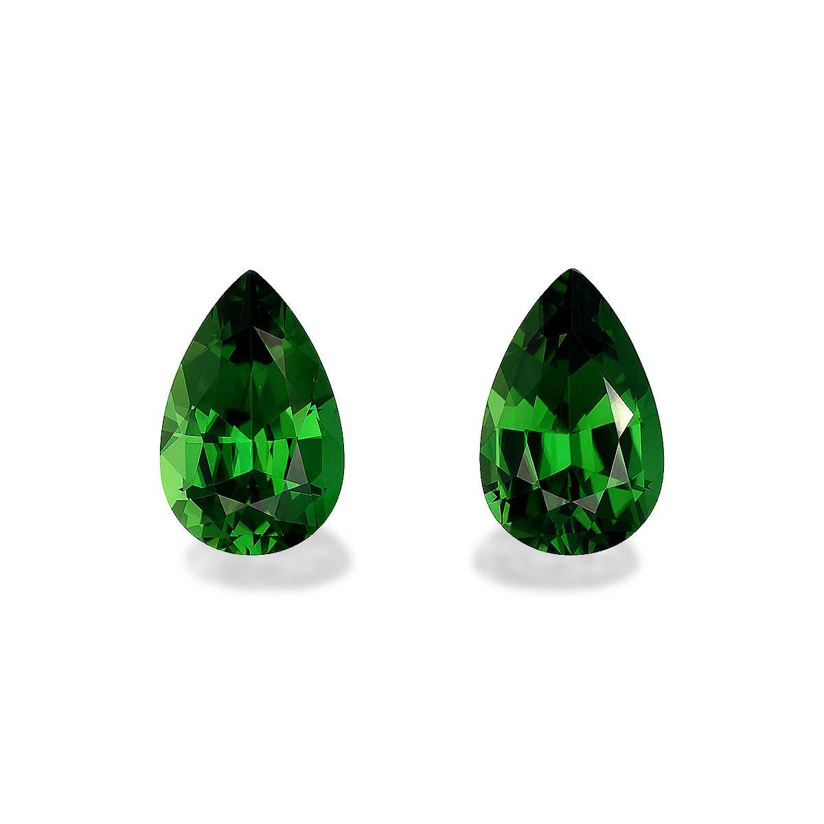 Vivid Green Chrome Tourmaline 8.58ct Pair
