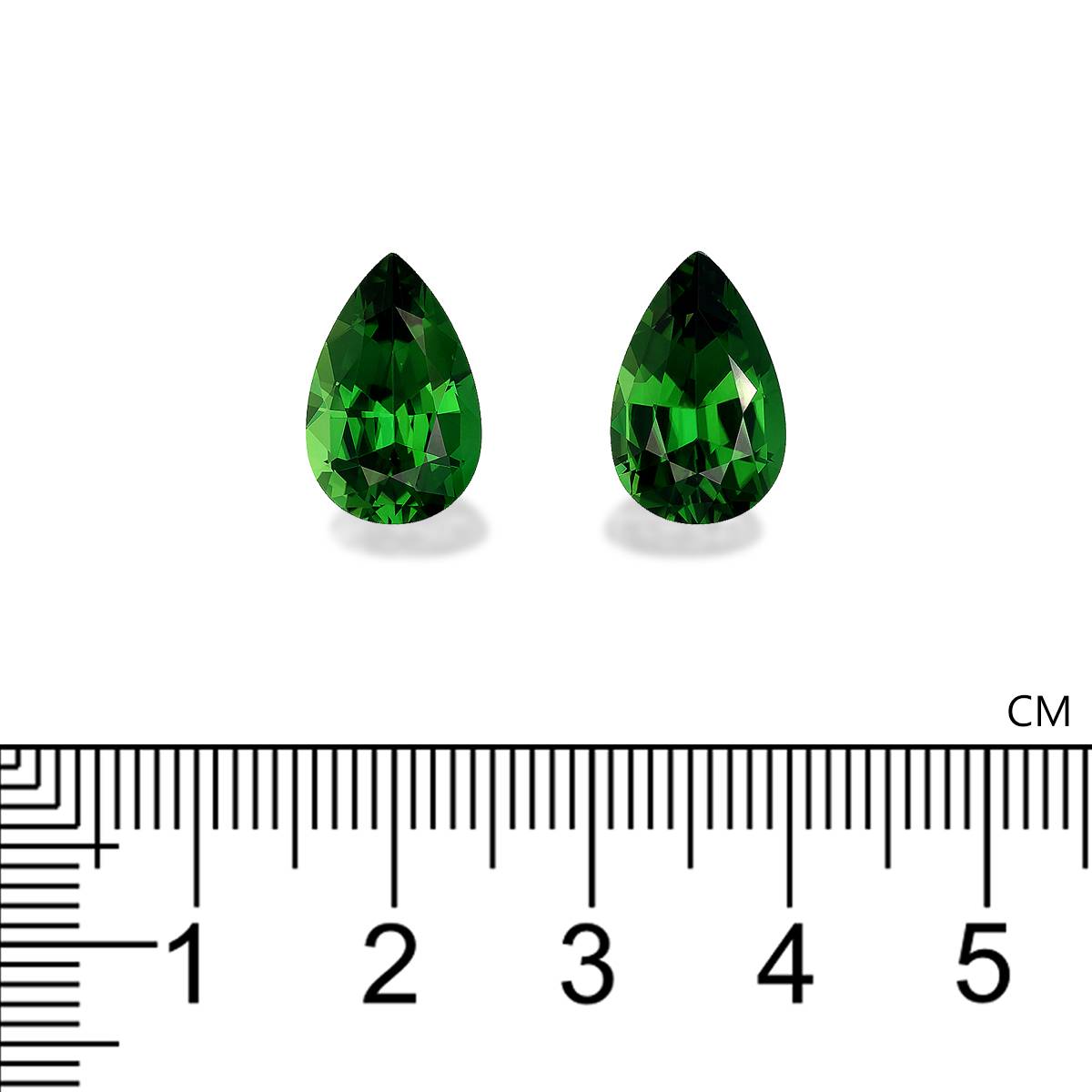 Vivid green chrome tourmaline, 8.58ct pear cut — view 4
