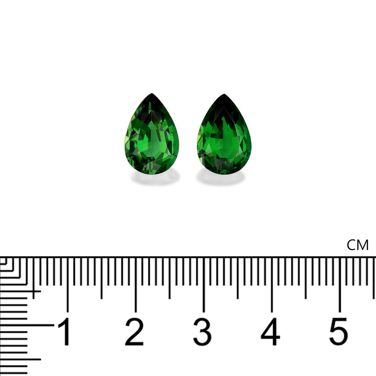 Vivid green chrome tourmaline, 5.73ct pear cut — view 4
