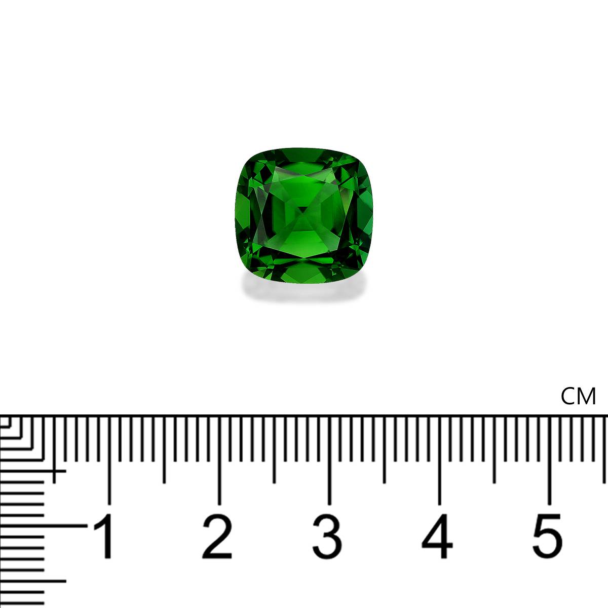 Vivid green chrome tourmaline, 7.88ct cushion cut — view 4