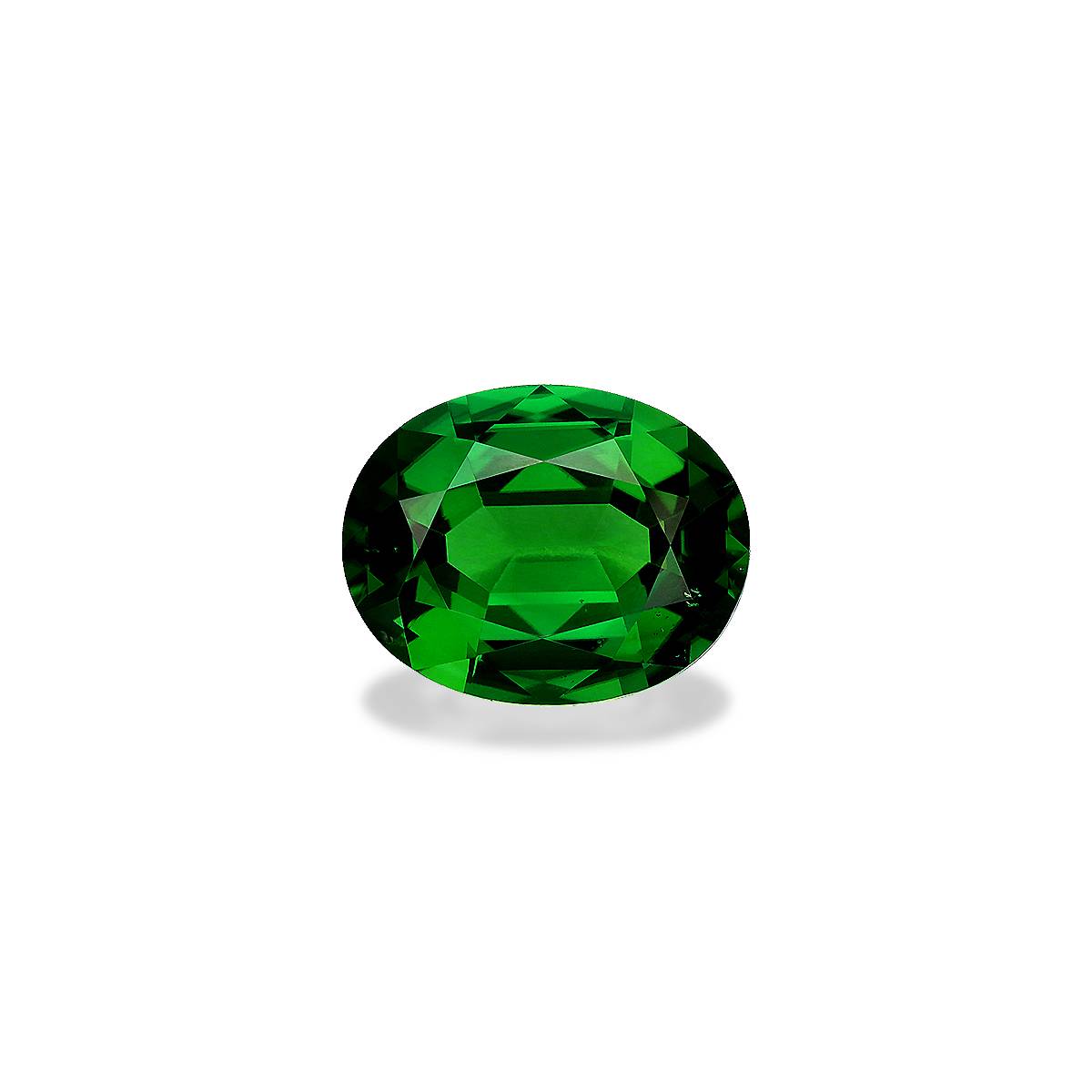 Vivid green chrome tourmaline, 10.88ct cushion cut — main view