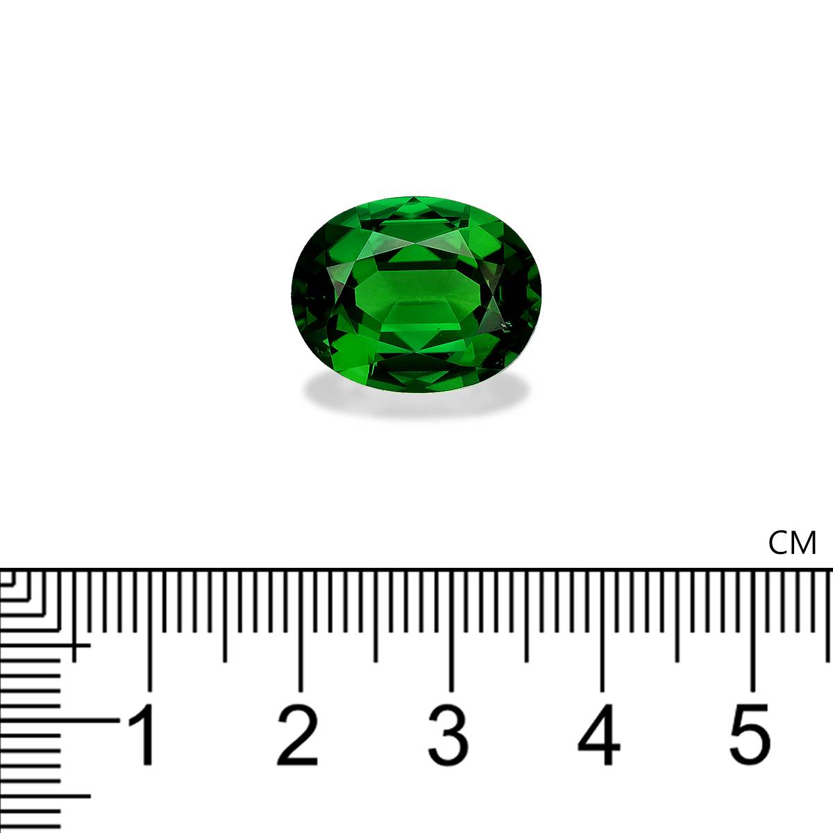 Vivid green chrome tourmaline, 10.88ct cushion cut — view 4