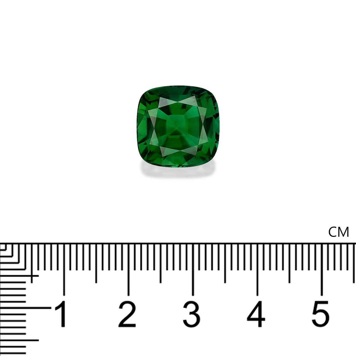Vivid green chrome tourmaline, 10.17ct cushion cut — view 4