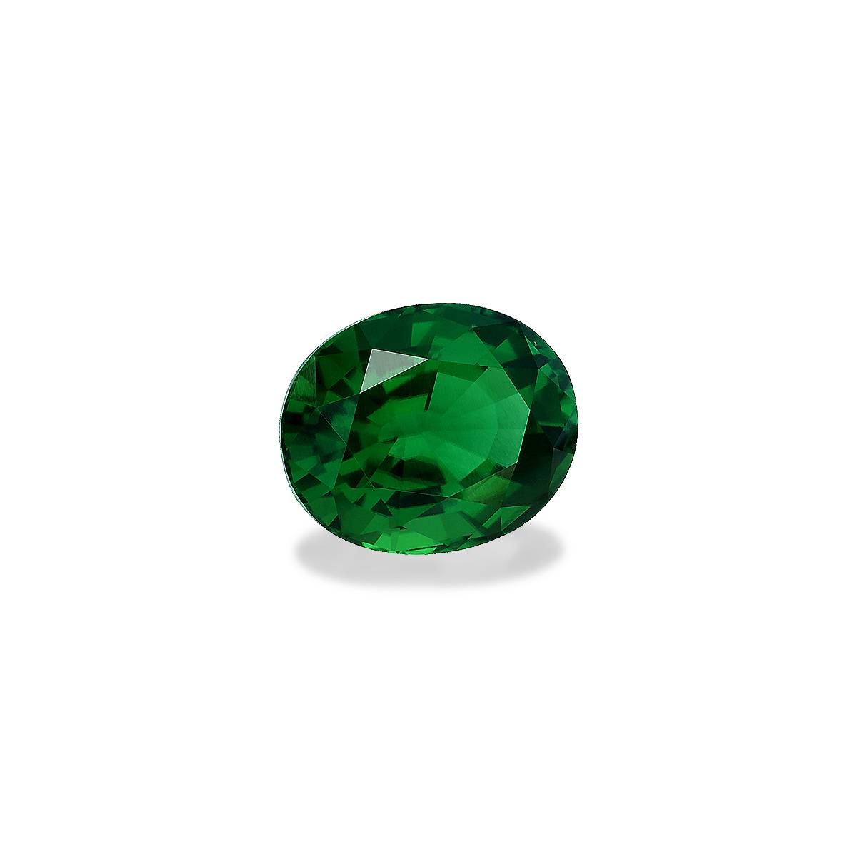 Vivid green chrome tourmaline, 7.25ct oval cut — view 3