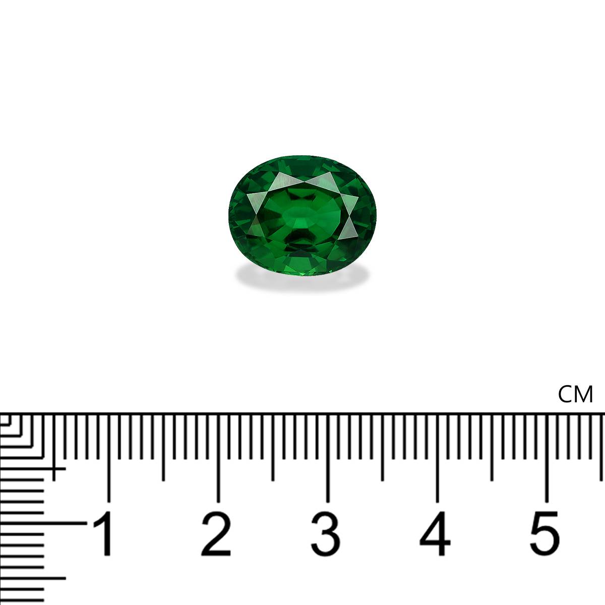 Vivid green chrome tourmaline, 7.25ct oval cut — view 4