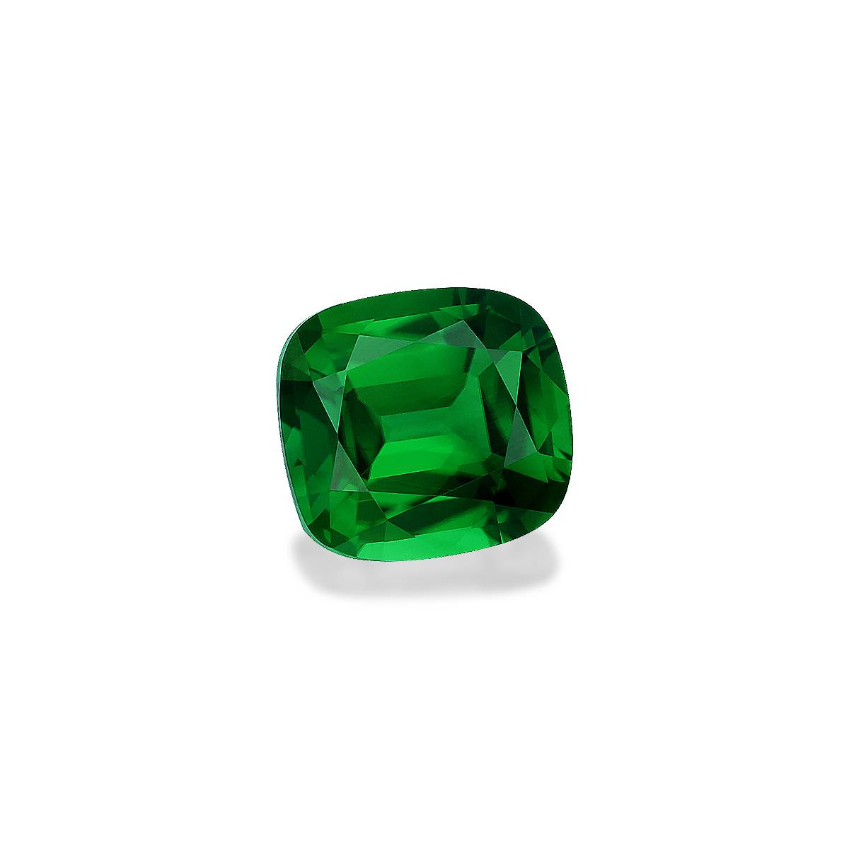 Vivid green chrome tourmaline, 3.67ct cushion cut — view 3