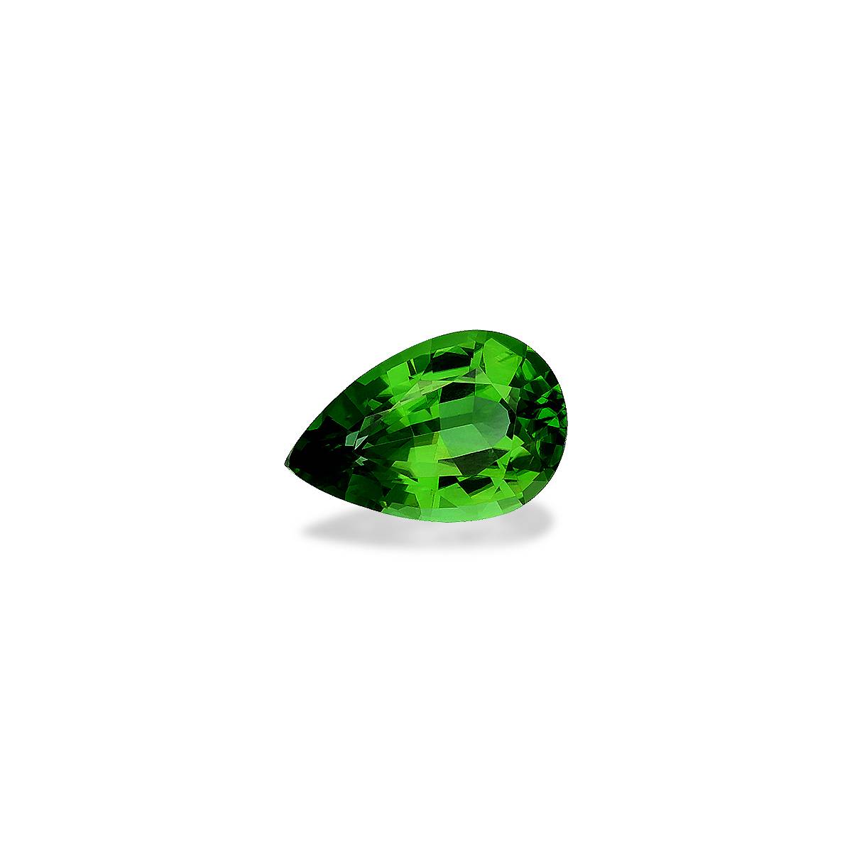 Vivid green chrome tourmaline, 2.8ct pear cut — view 3