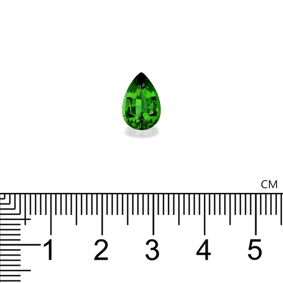 Vivid green chrome tourmaline, 2.8ct pear cut — view 4