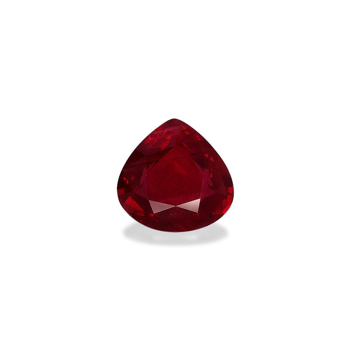 red mozambique ruby, 3.61ct pear cut — main view