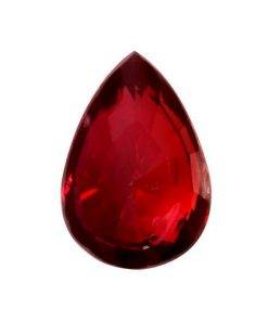 Pigeons Blood red mozambique ruby, 4.01ct pear cut — view 5