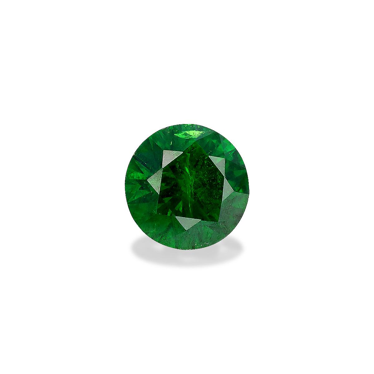 Vivid green demantoid garnet, 1.12ct round cut — view 3