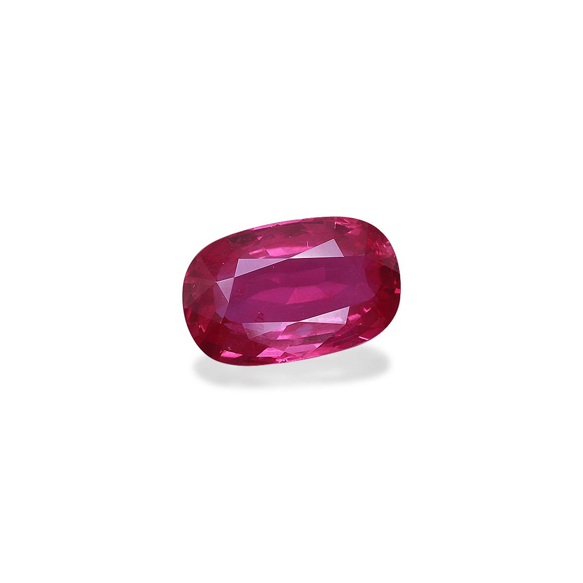 red mozambique ruby, 5.03ct cushion cut — view 3