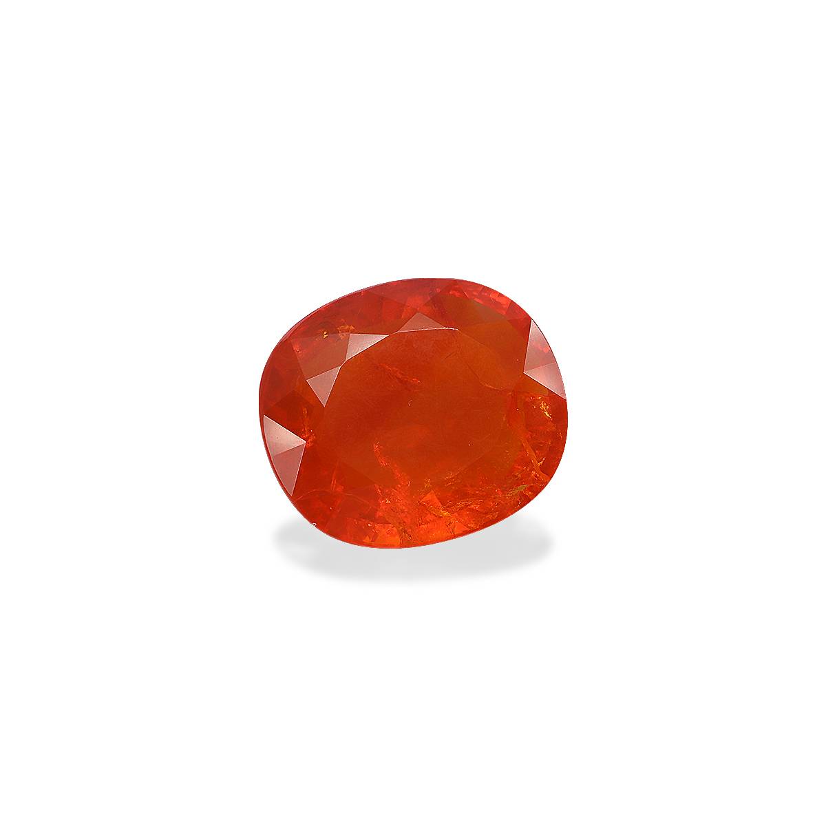 orange fire opal, 28.39ct oval cut — view 3