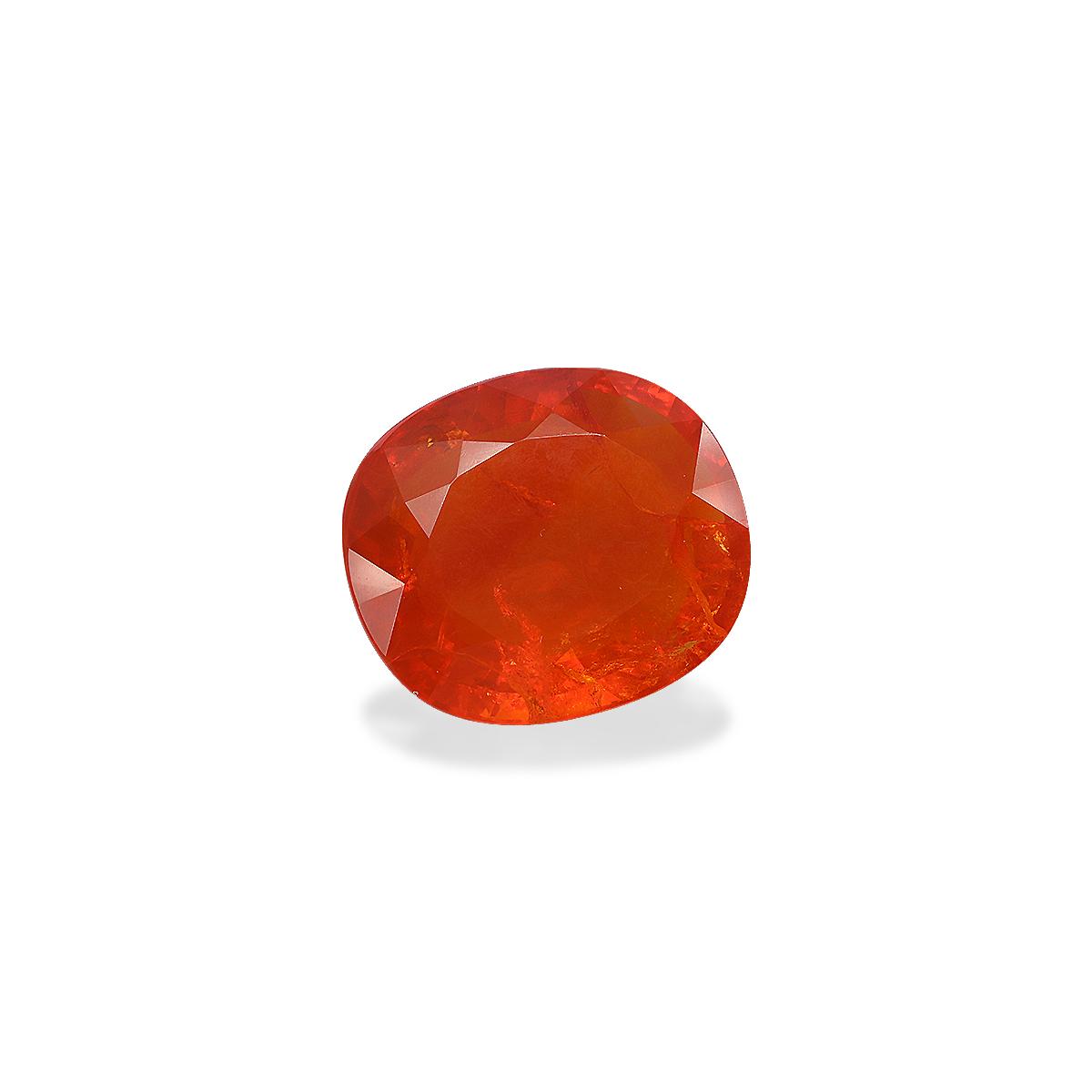 orange fire opal, 28.39ct oval cut — view 3