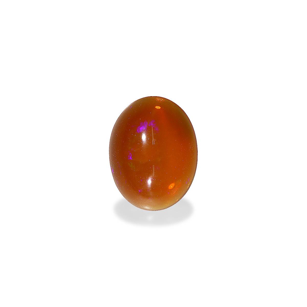 orange fire opal, 8.13ct oval cut — view 3