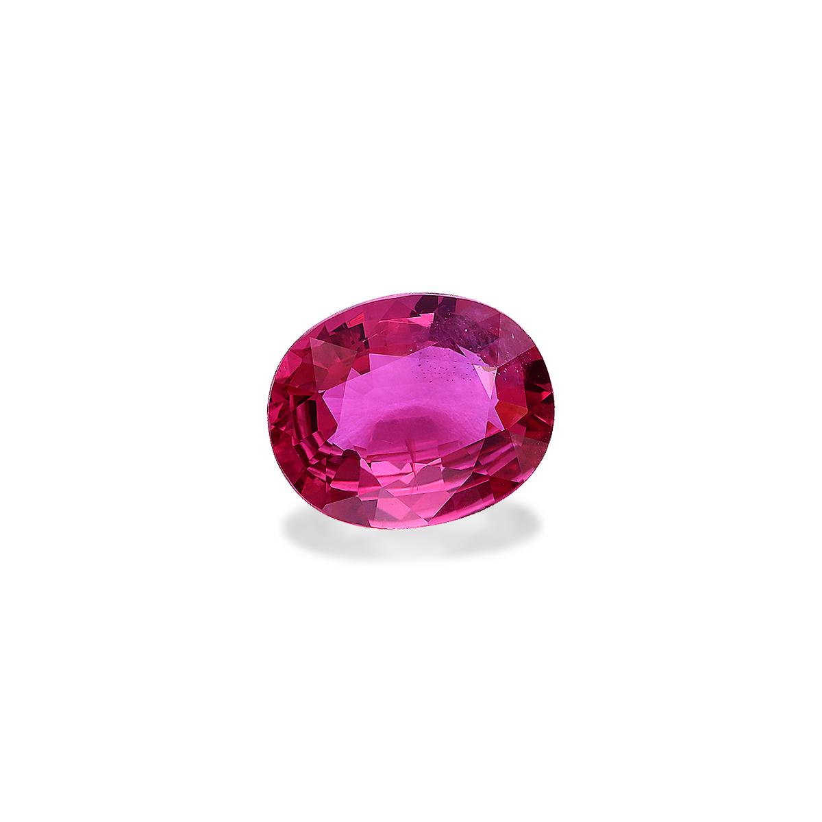 red mozambique ruby, 4.37ct oval cut — view 3