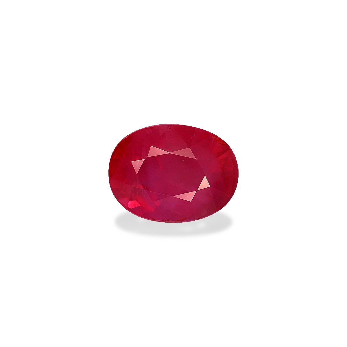 red mozambique ruby, 3.15ct oval cut — main view