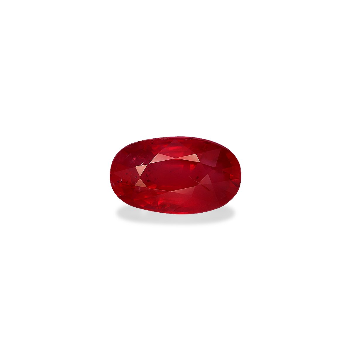 red mozambique ruby, 3.04ct oval cut — main view