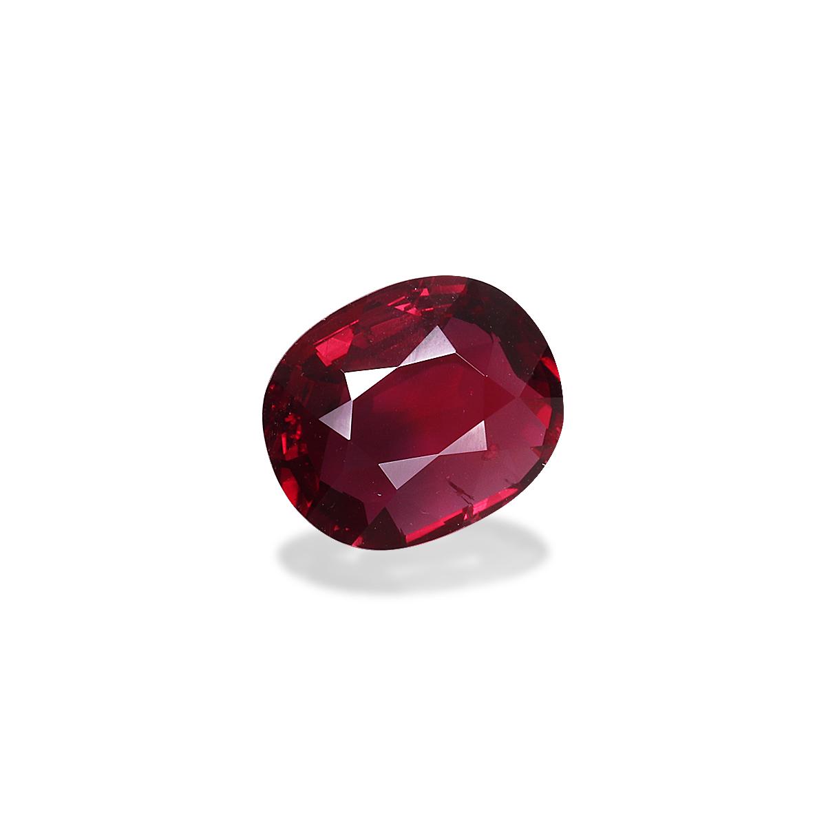 Pigeons Blood red mozambique ruby, 3.11ct oval cut — view 3