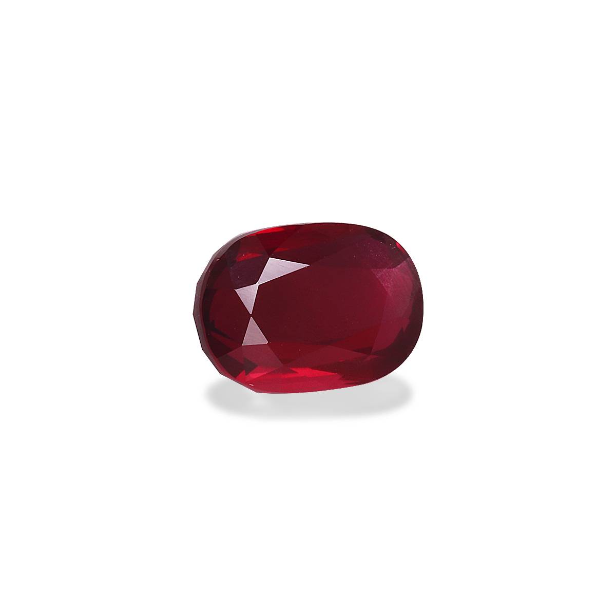 red mozambique ruby, 3.05ct oval cut — view 3