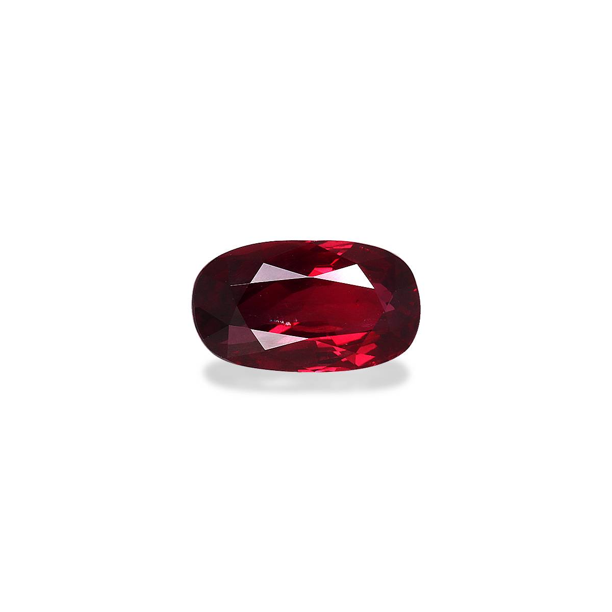Pigeons Blood red mozambique ruby, 3.06ct oval cut — main view